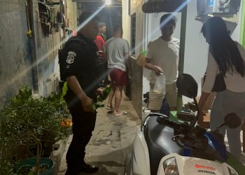 3 Orang Laki – Laki dan 1 Wanita Diamankan Tim Sparta Kedapatan Sedang Pesta Miras di Banjarsari