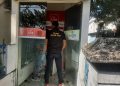 Polsek Laweyan Bersama Tim Inafis Polresta Surakarta Cek TKP Percobaan Pencurian dan Perusakan ATM Bank BTN