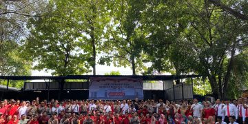 Polresta Surakarta Gelar Apel Kebangsaan Bersama Serikat Pekerja dan Buruh Kota Surakarta