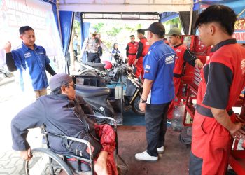 Operasi Lilin Candi 2025, Polresta Surakarta Gelar Servis Gratis untuk Pemudik dan Ojol