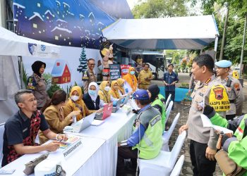 Polresta Surakarta Buka Cek Kesehatan Gratis di Pos Nataru, Jaga Keselamatan Pemudik dan Pengemudi