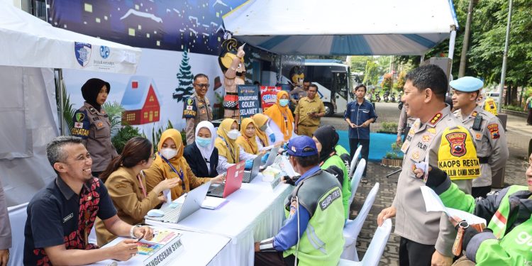Polresta Surakarta Buka Cek Kesehatan Gratis di Pos Nataru, Jaga Keselamatan Pemudik dan Pengemudi